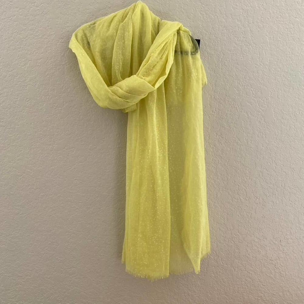 Guess Lemon Yellow‎ Scarf Shawl